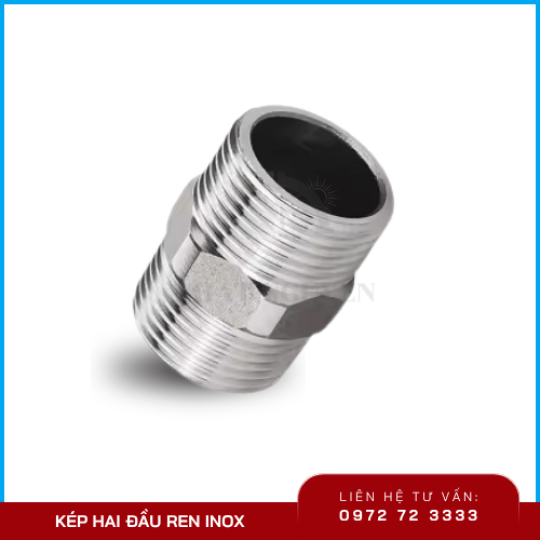 Kép hai đầu ren inox