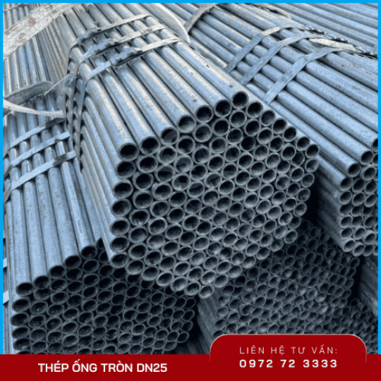 Thép ống tròn DN25