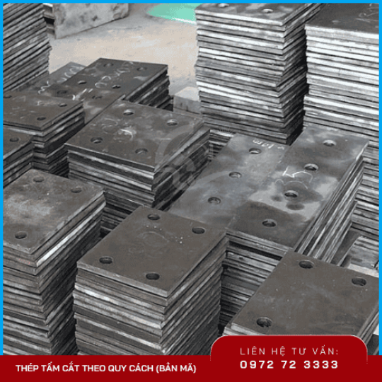 Thép tấm cắt theo quy cách (bản mã)