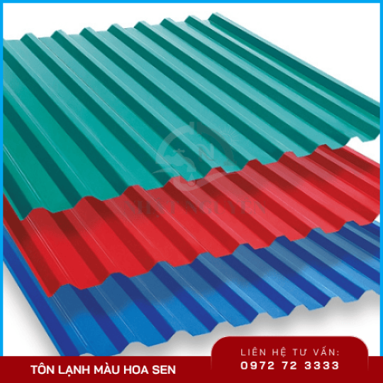 Tôn lạnh màu Hoa Sen